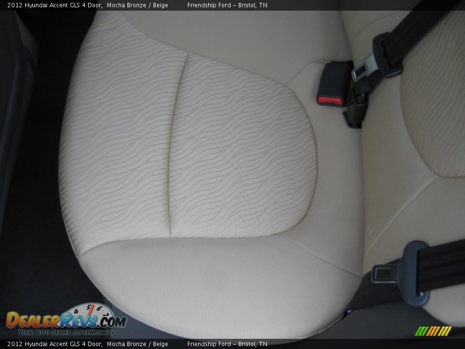 2012 Hyundai Accent GLS 4 Door Mocha Bronze / Beige Photo #17