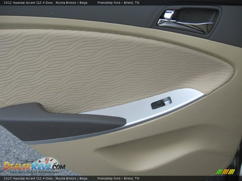 2012 Hyundai Accent GLS 4 Door Mocha Bronze / Beige Photo #18