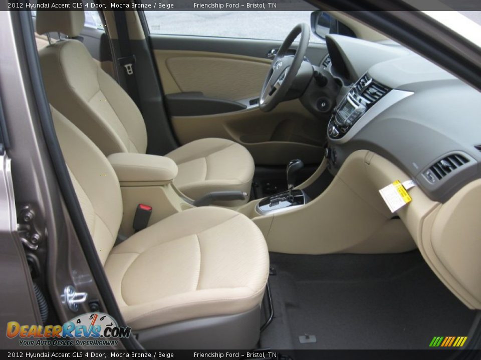 Beige Interior - 2012 Hyundai Accent GLS 4 Door Photo #19