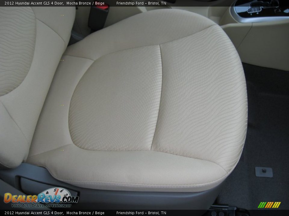 2012 Hyundai Accent GLS 4 Door Mocha Bronze / Beige Photo #20
