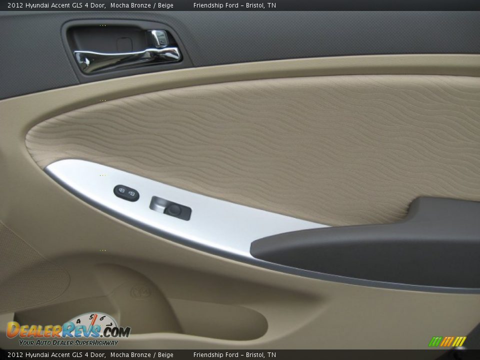2012 Hyundai Accent GLS 4 Door Mocha Bronze / Beige Photo #21