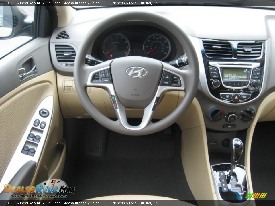 Dashboard of 2012 Hyundai Accent GLS 4 Door Photo #22