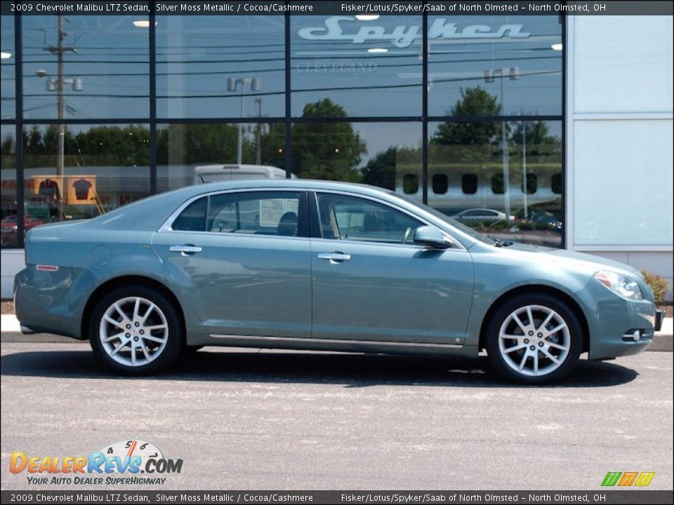 2009 Chevrolet Malibu LTZ Sedan Silver Moss Metallic / Cocoa/Cashmere Photo #3