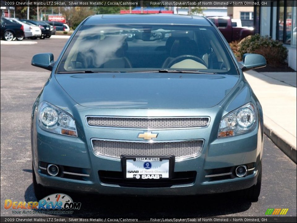 2009 Chevrolet Malibu LTZ Sedan Silver Moss Metallic / Cocoa/Cashmere Photo #4