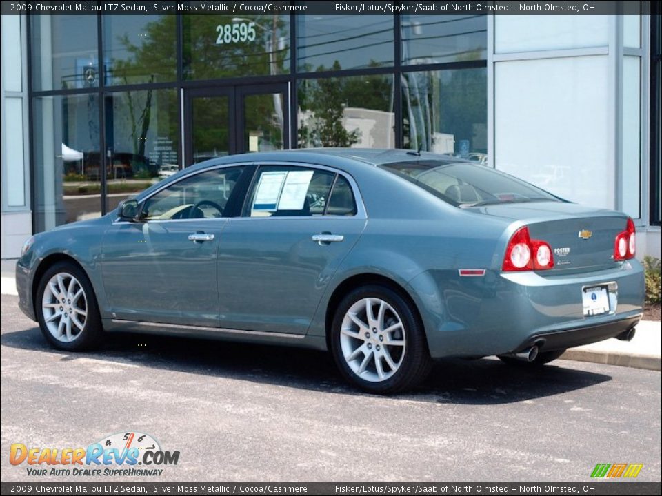 2009 Chevrolet Malibu LTZ Sedan Silver Moss Metallic / Cocoa/Cashmere Photo #6