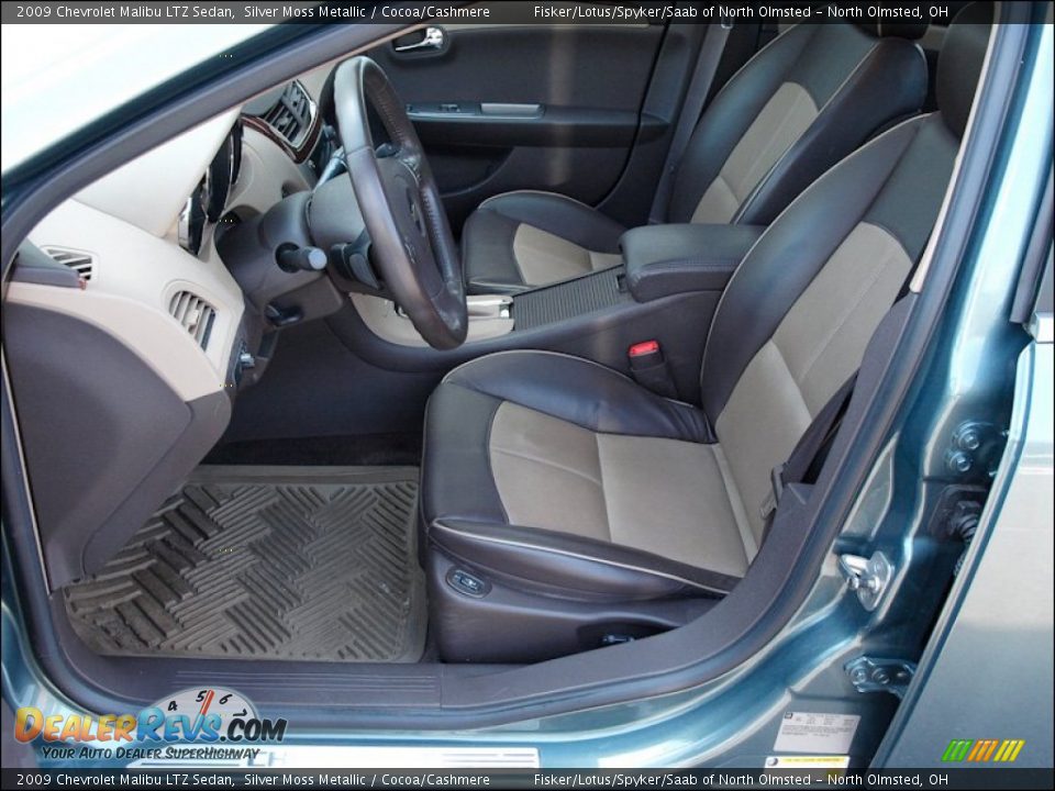 2009 Chevrolet Malibu LTZ Sedan Silver Moss Metallic / Cocoa/Cashmere Photo #9