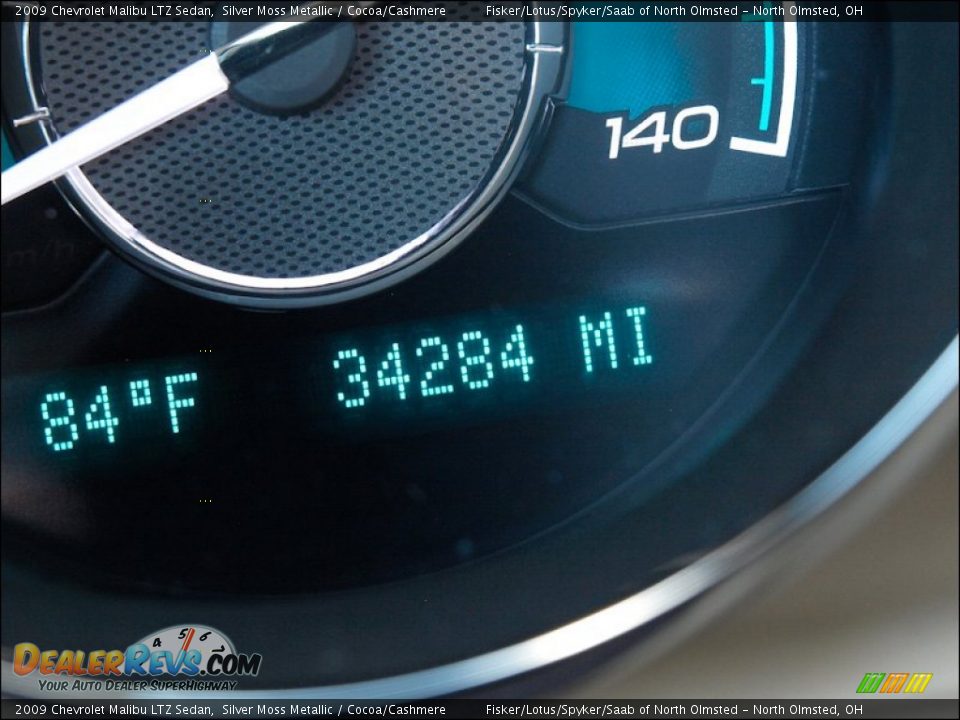 2009 Chevrolet Malibu LTZ Sedan Silver Moss Metallic / Cocoa/Cashmere Photo #17