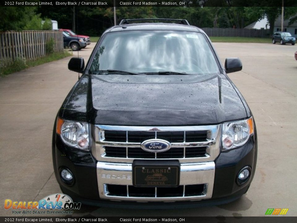 2012 Ford Escape Limited Ebony Black / Charcoal Black Photo #2
