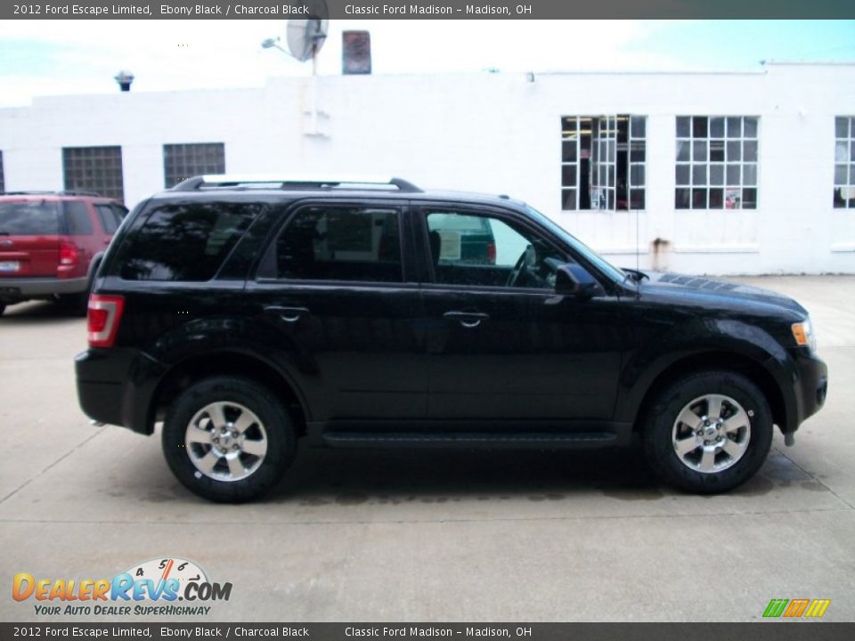 2012 Ford Escape Limited Ebony Black / Charcoal Black Photo #4