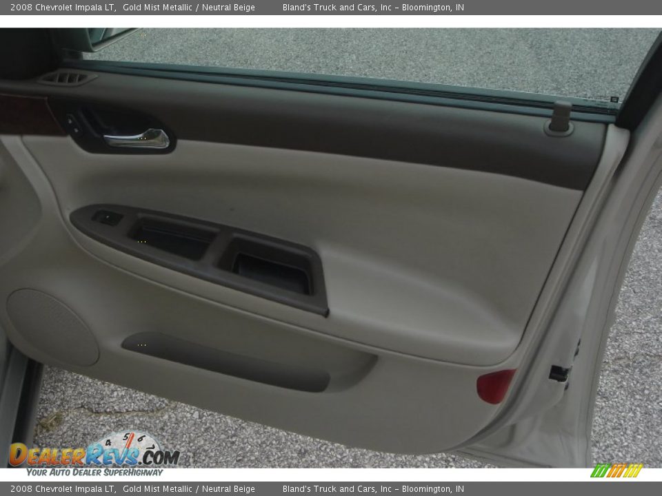 2008 Chevrolet Impala LT Gold Mist Metallic / Neutral Beige Photo #7
