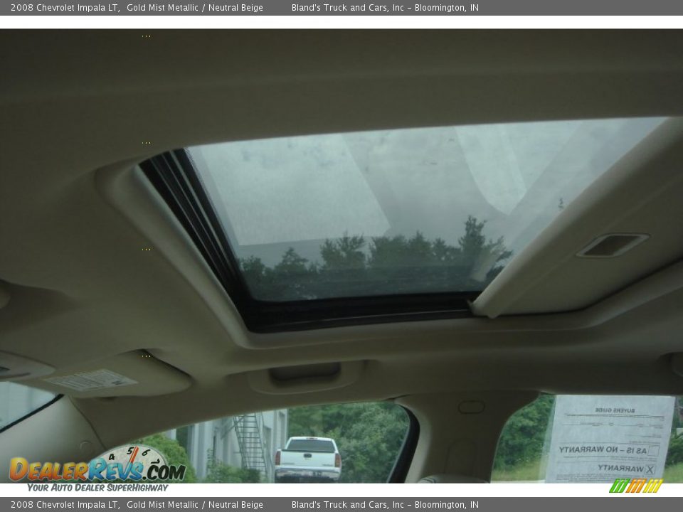 2008 Chevrolet Impala LT Gold Mist Metallic / Neutral Beige Photo #15