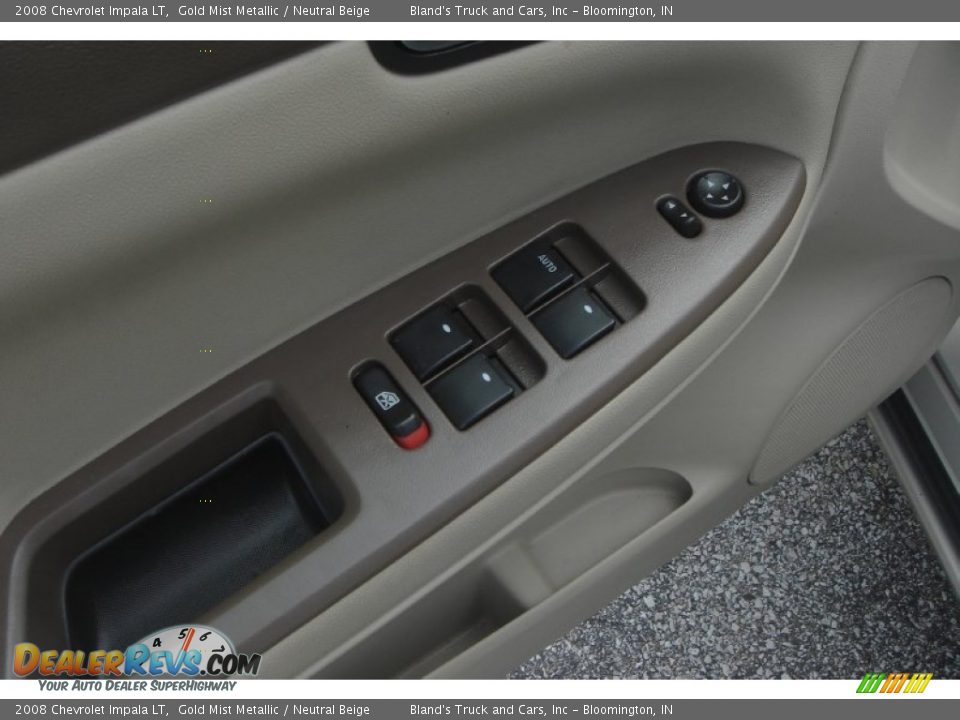 2008 Chevrolet Impala LT Gold Mist Metallic / Neutral Beige Photo #17