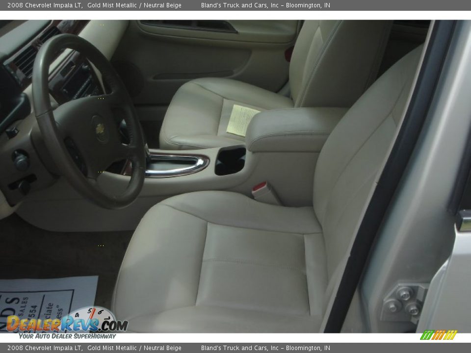 2008 Chevrolet Impala LT Gold Mist Metallic / Neutral Beige Photo #19