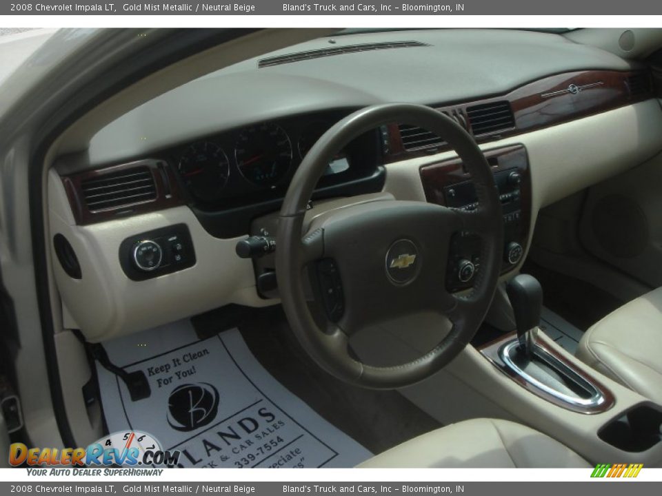 2008 Chevrolet Impala LT Gold Mist Metallic / Neutral Beige Photo #20