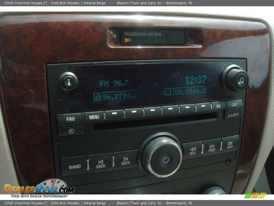 2008 Chevrolet Impala LT Gold Mist Metallic / Neutral Beige Photo #23