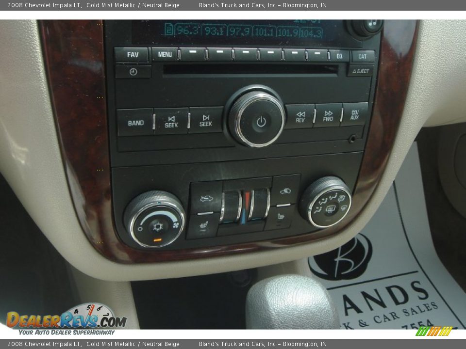 2008 Chevrolet Impala LT Gold Mist Metallic / Neutral Beige Photo #24