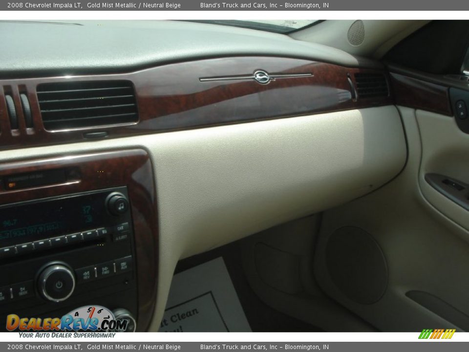 2008 Chevrolet Impala LT Gold Mist Metallic / Neutral Beige Photo #26