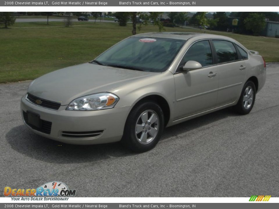 2008 Chevrolet Impala LT Gold Mist Metallic / Neutral Beige Photo #27