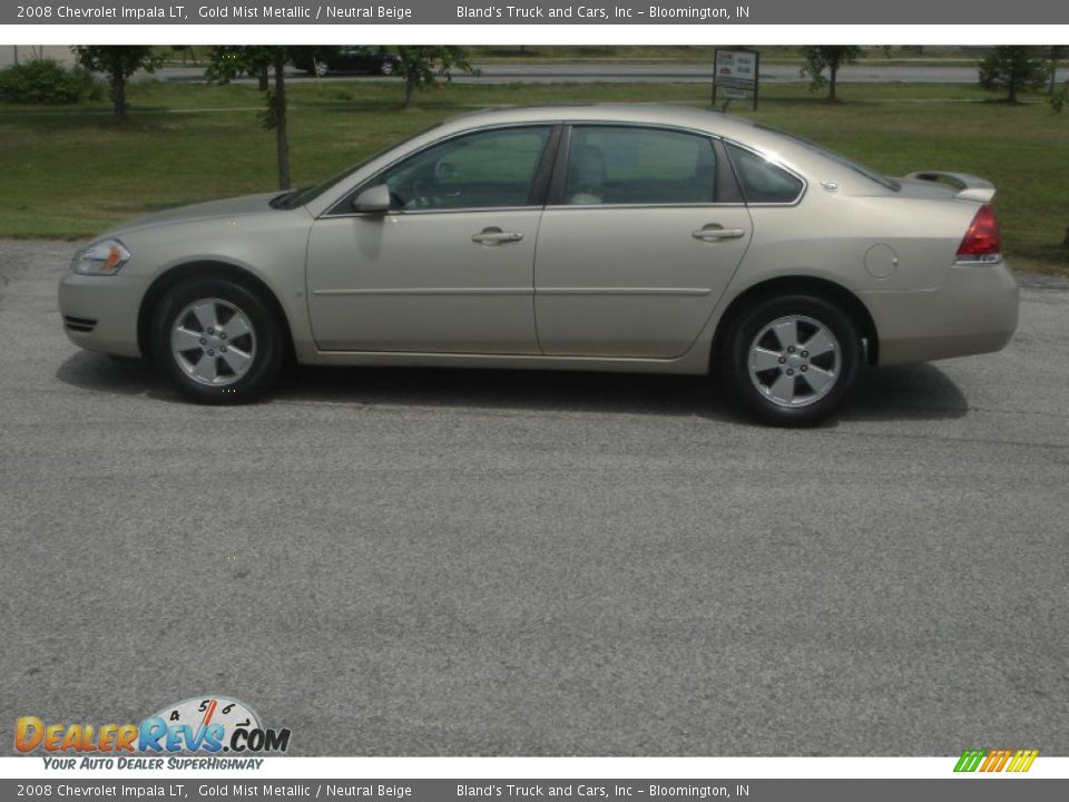 2008 Chevrolet Impala LT Gold Mist Metallic / Neutral Beige Photo #28