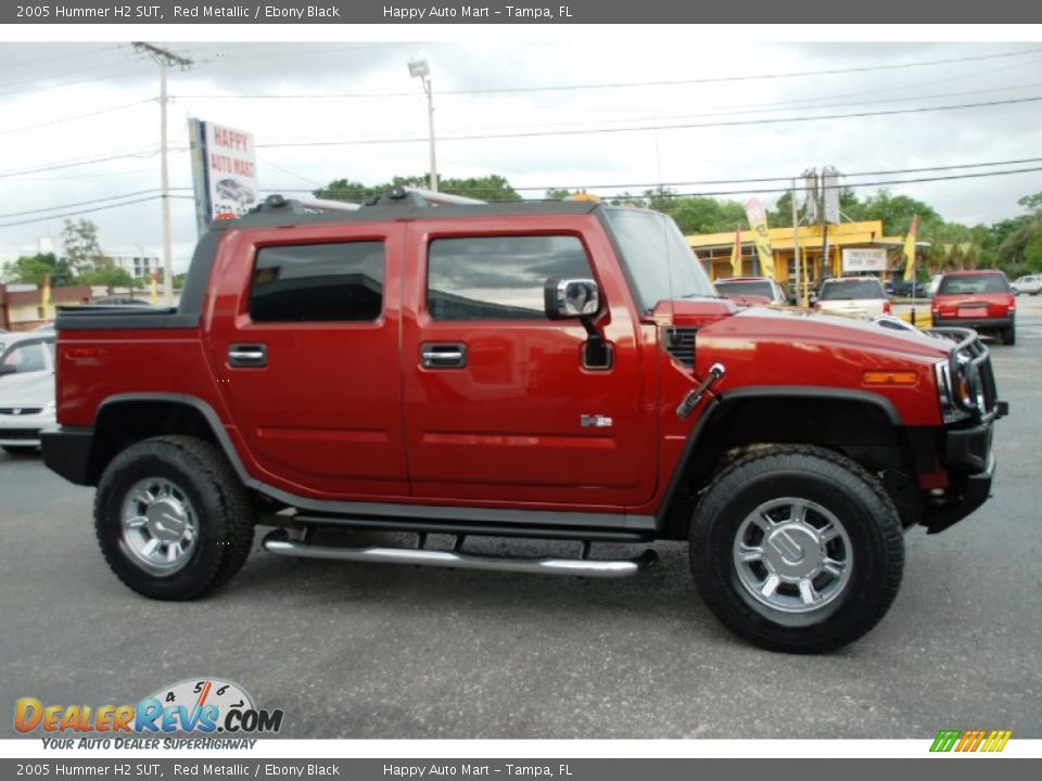 2005 Hummer H2 SUT Red Metallic / Ebony Black Photo #3