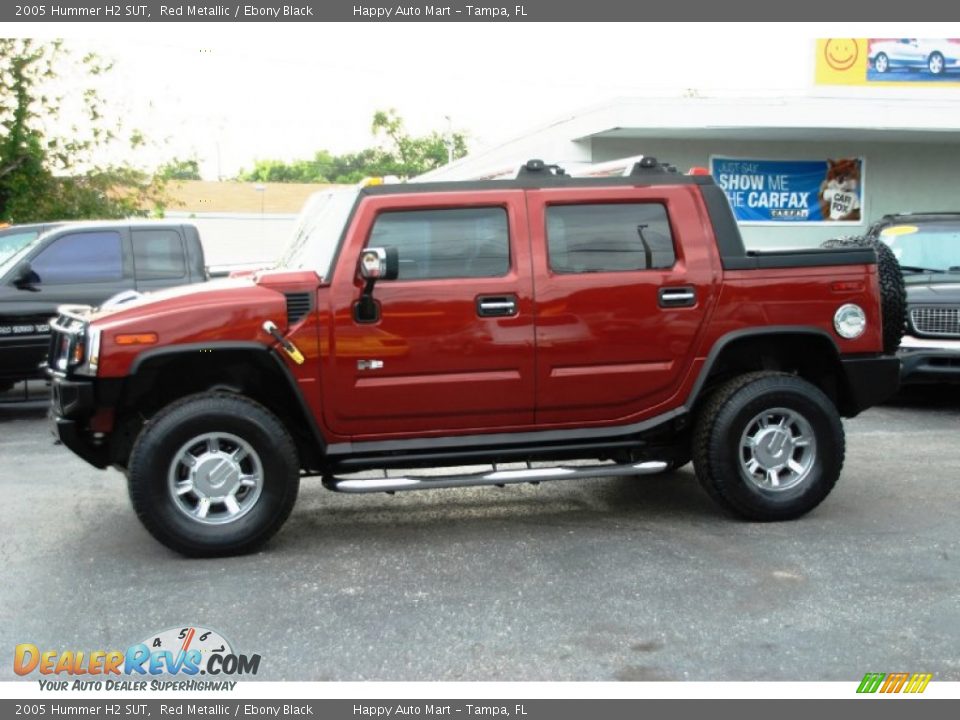 2005 Hummer H2 SUT Red Metallic / Ebony Black Photo #4