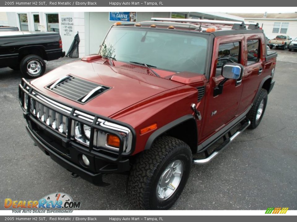 2005 Hummer H2 SUT Red Metallic / Ebony Black Photo #5