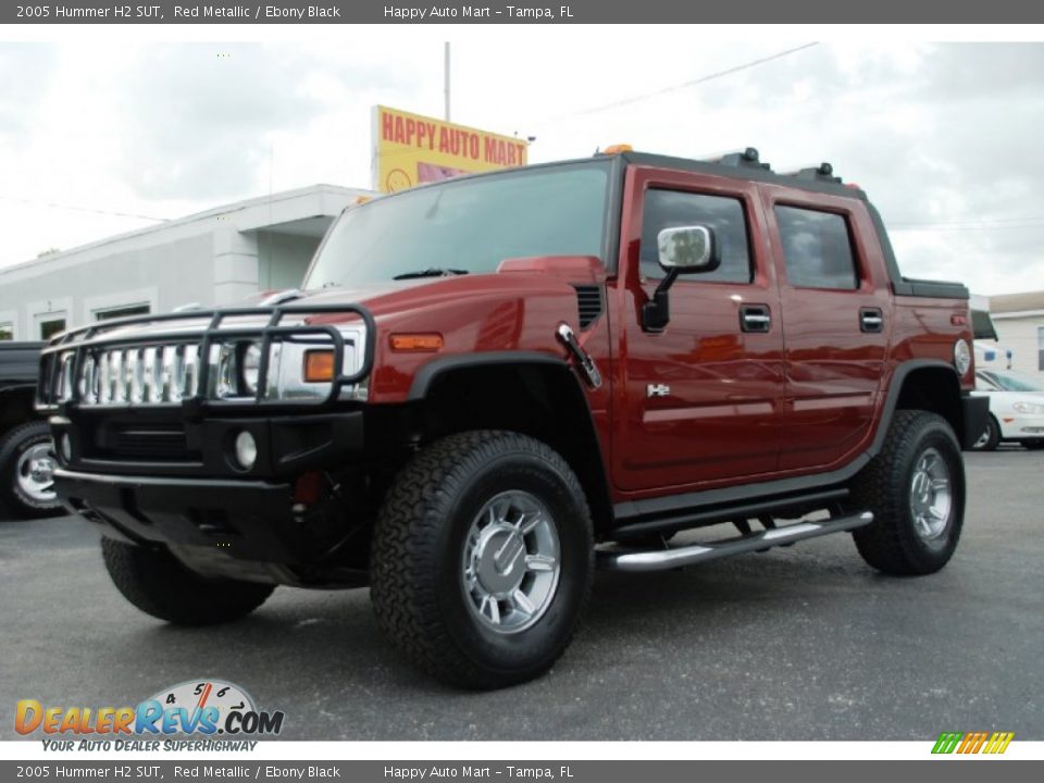 2005 Hummer H2 SUT Red Metallic / Ebony Black Photo #9