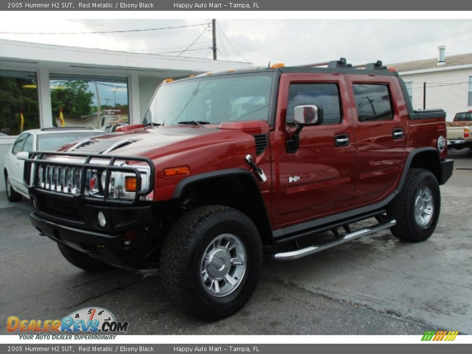 2005 Hummer H2 SUT Red Metallic / Ebony Black Photo #11