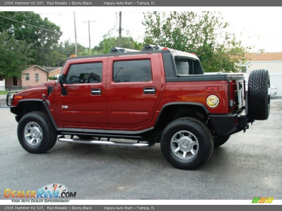 2005 Hummer H2 SUT Red Metallic / Ebony Black Photo #13