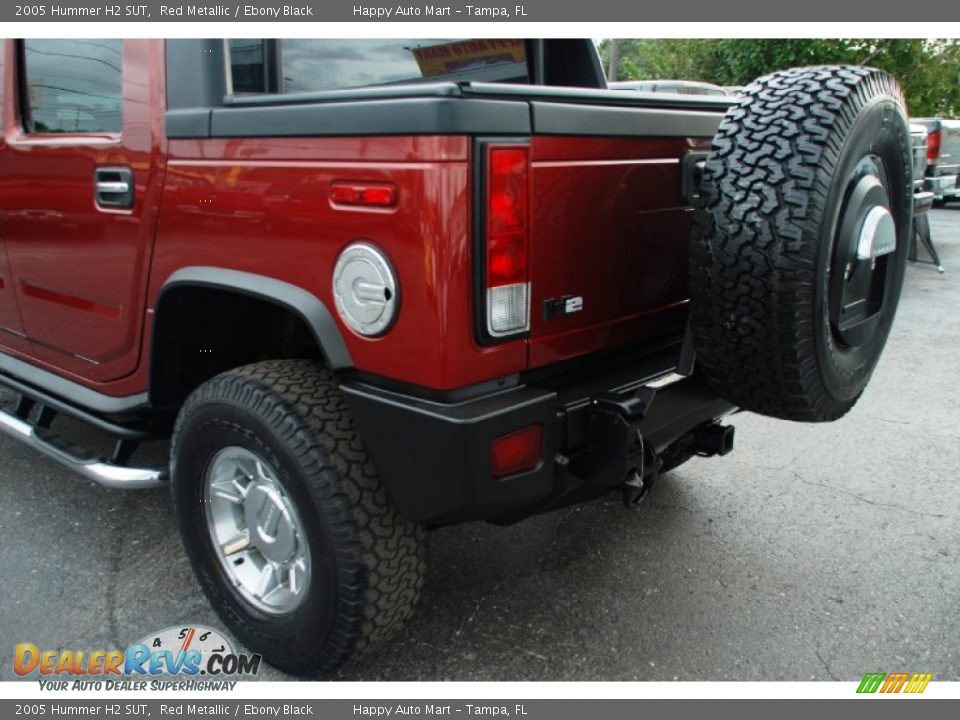 2005 Hummer H2 SUT Red Metallic / Ebony Black Photo #14