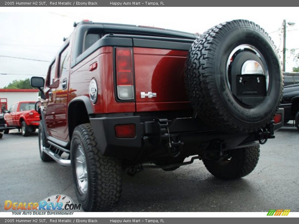 2005 Hummer H2 SUT Red Metallic / Ebony Black Photo #15