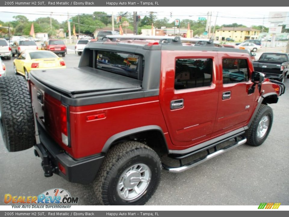 2005 Hummer H2 SUT Red Metallic / Ebony Black Photo #16