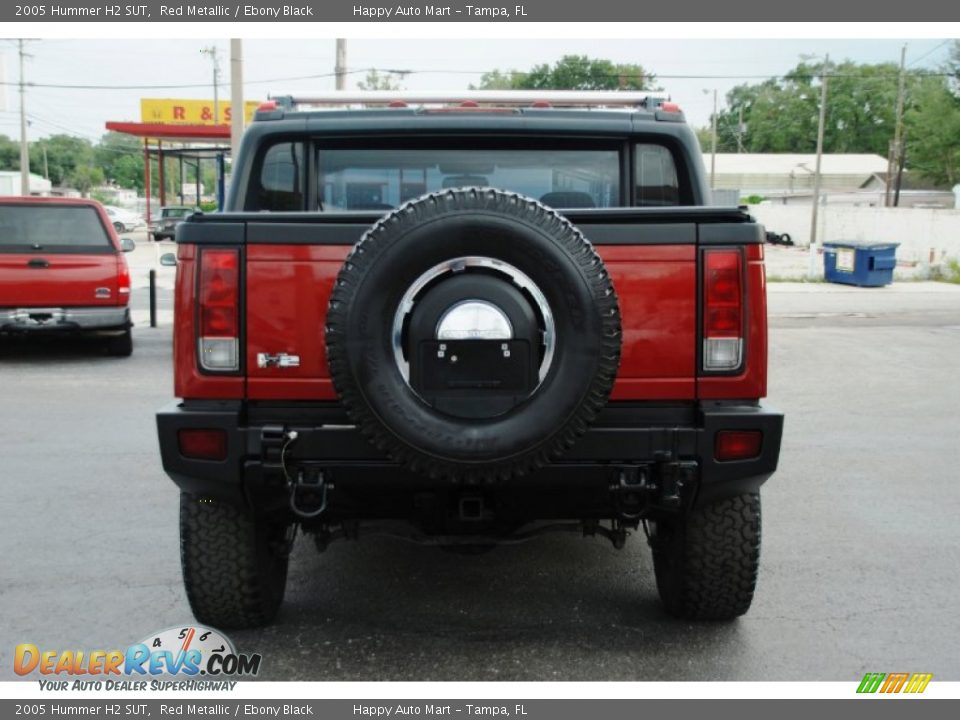 2005 Hummer H2 SUT Red Metallic / Ebony Black Photo #17