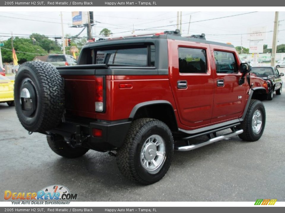 2005 Hummer H2 SUT Red Metallic / Ebony Black Photo #18