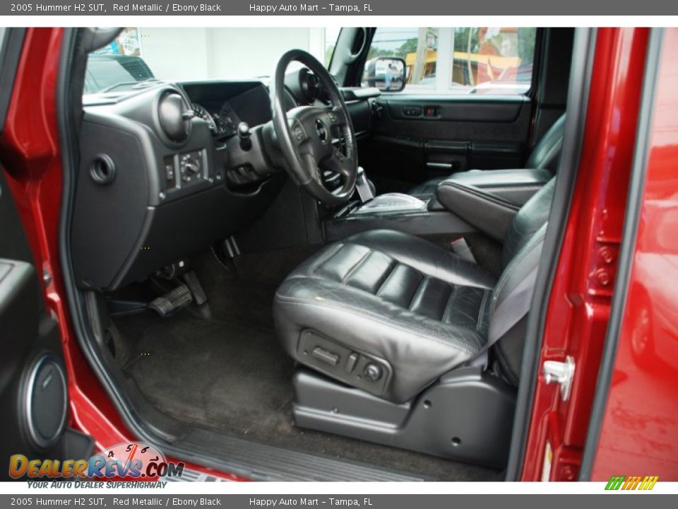 2005 Hummer H2 SUT Red Metallic / Ebony Black Photo #27