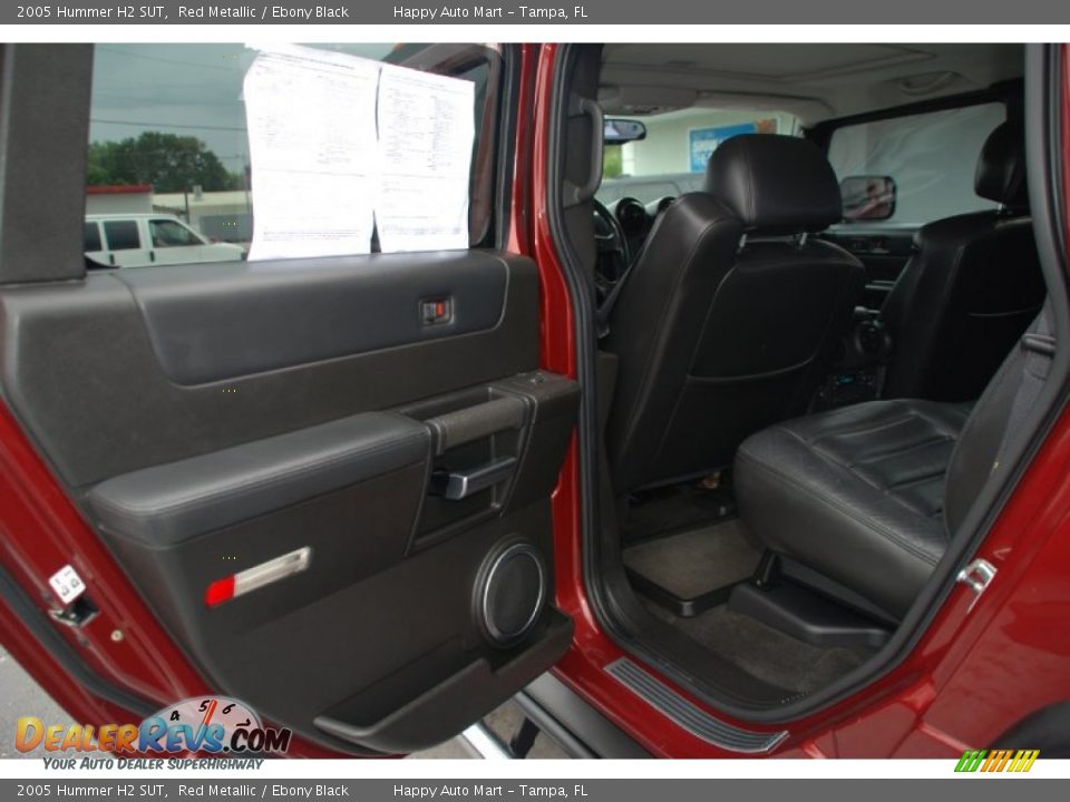 2005 Hummer H2 SUT Red Metallic / Ebony Black Photo #34