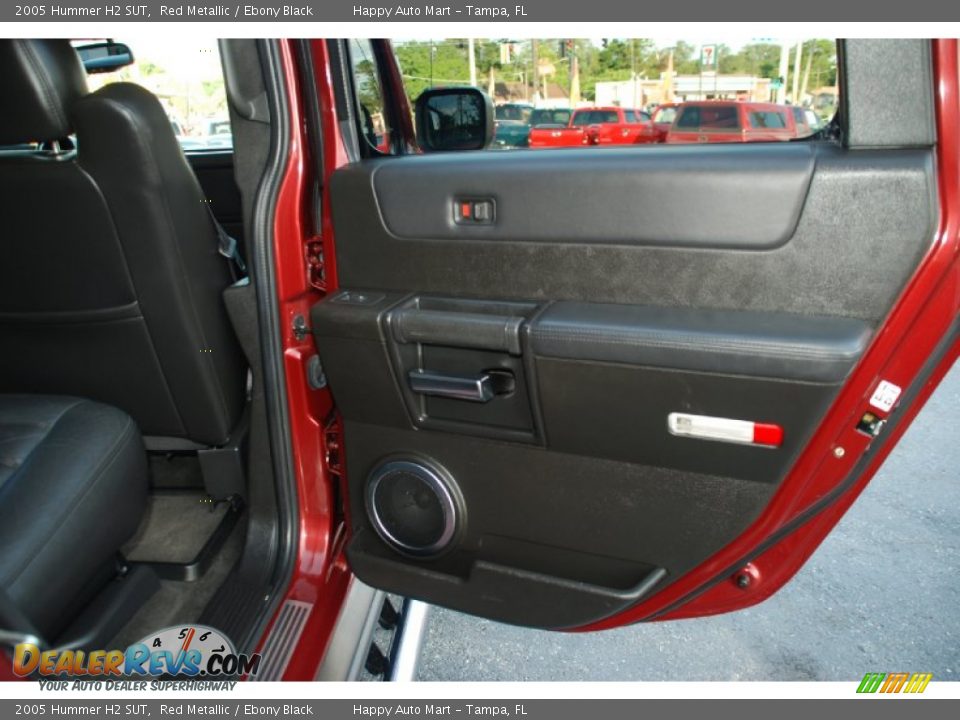 2005 Hummer H2 SUT Red Metallic / Ebony Black Photo #35