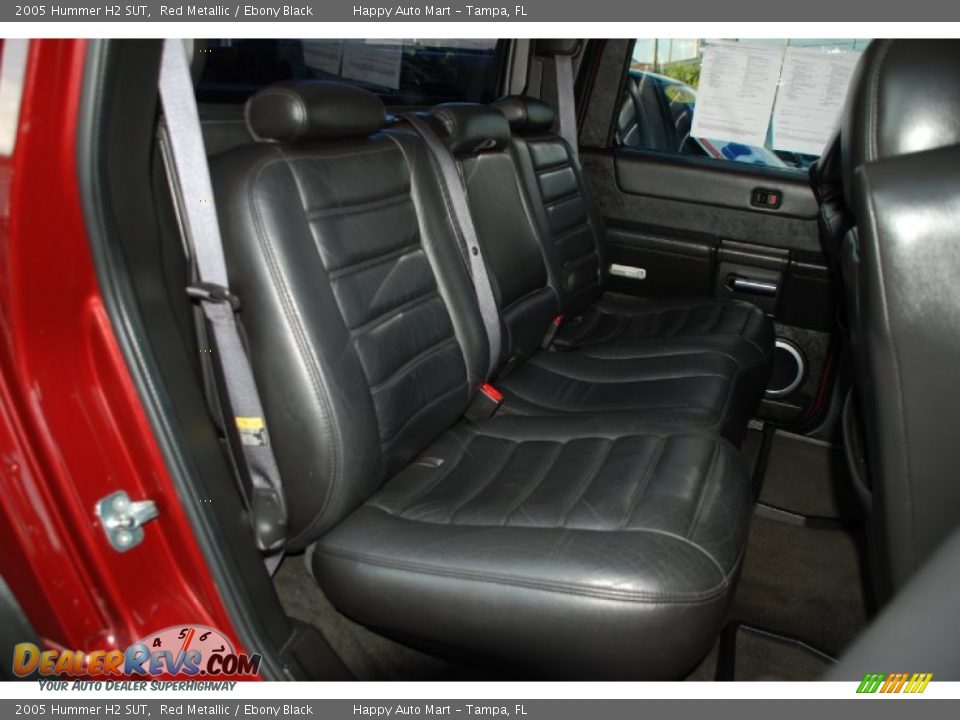 2005 Hummer H2 SUT Red Metallic / Ebony Black Photo #36