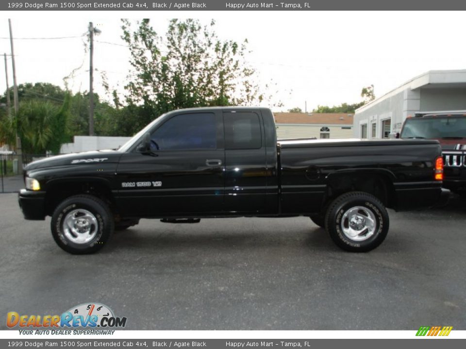 Black 1999 Dodge Ram 1500 Sport Extended Cab 4x4 Photo #11
