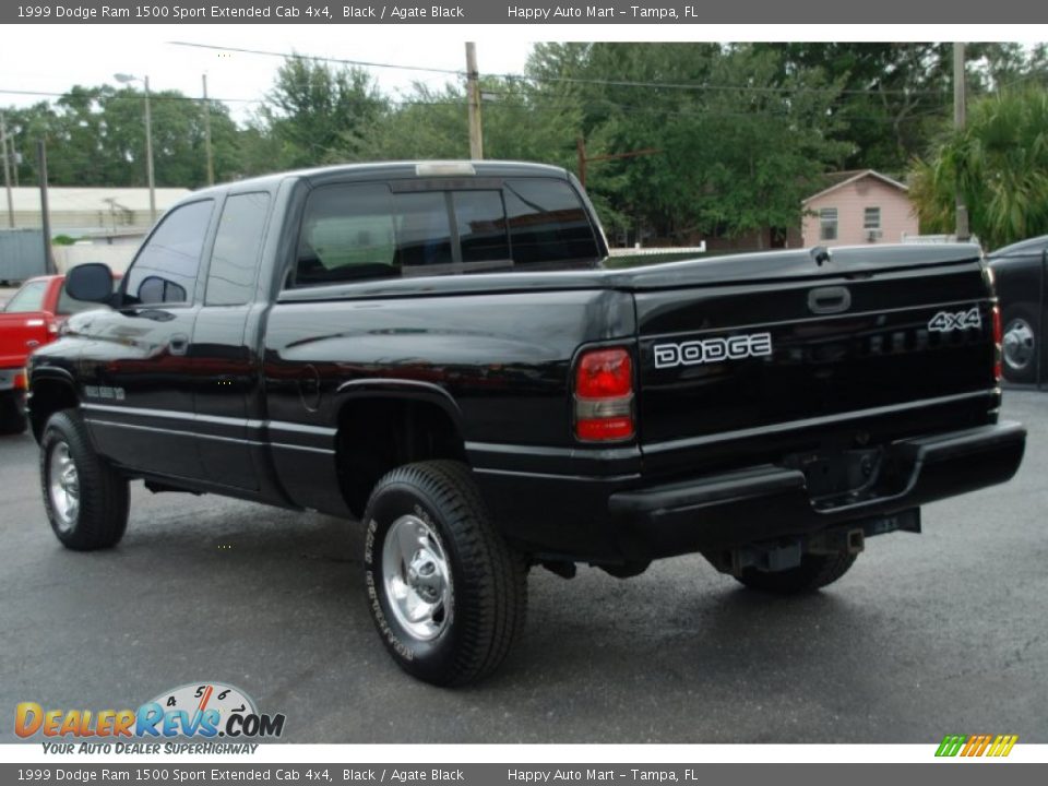 Black 1999 Dodge Ram 1500 Sport Extended Cab 4x4 Photo #18