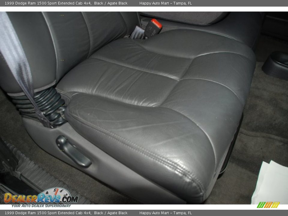 1999 Dodge Ram 1500 Sport Extended Cab 4x4 Black / Agate Black Photo #34