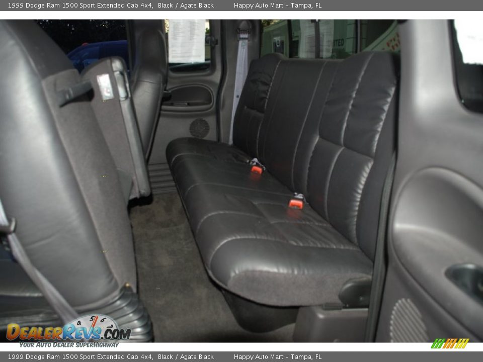 1999 Dodge Ram 1500 Sport Extended Cab 4x4 Black / Agate Black Photo #35