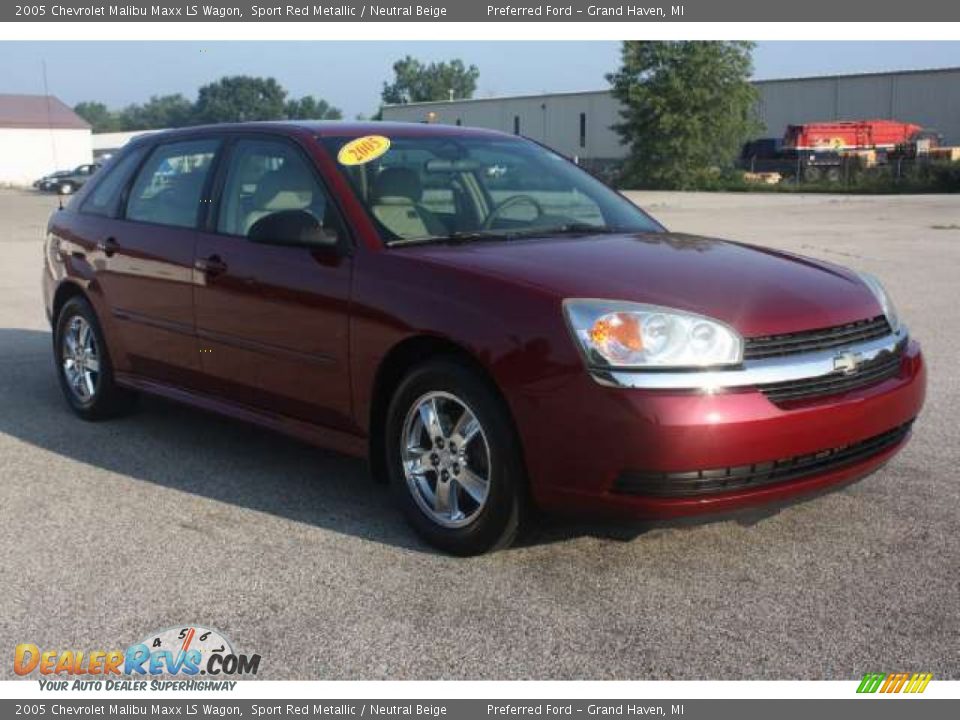 2005 Chevrolet Malibu Maxx LS Wagon Sport Red Metallic / Neutral Beige Photo #3
