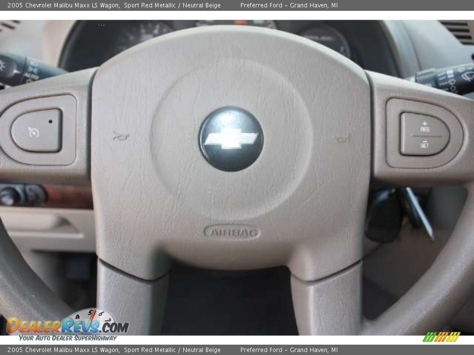 2005 Chevrolet Malibu Maxx LS Wagon Sport Red Metallic / Neutral Beige Photo #20