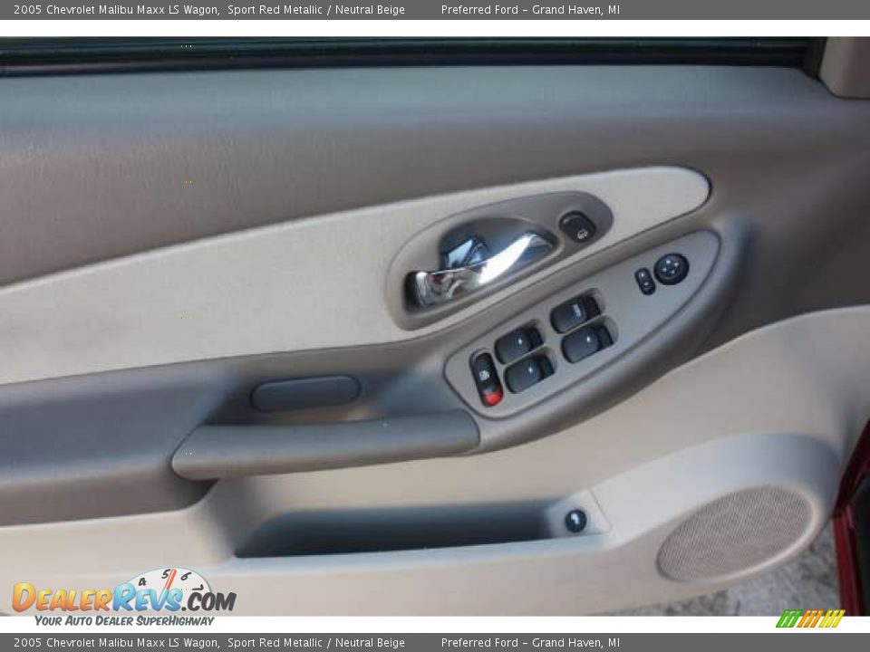 2005 Chevrolet Malibu Maxx LS Wagon Sport Red Metallic / Neutral Beige Photo #21