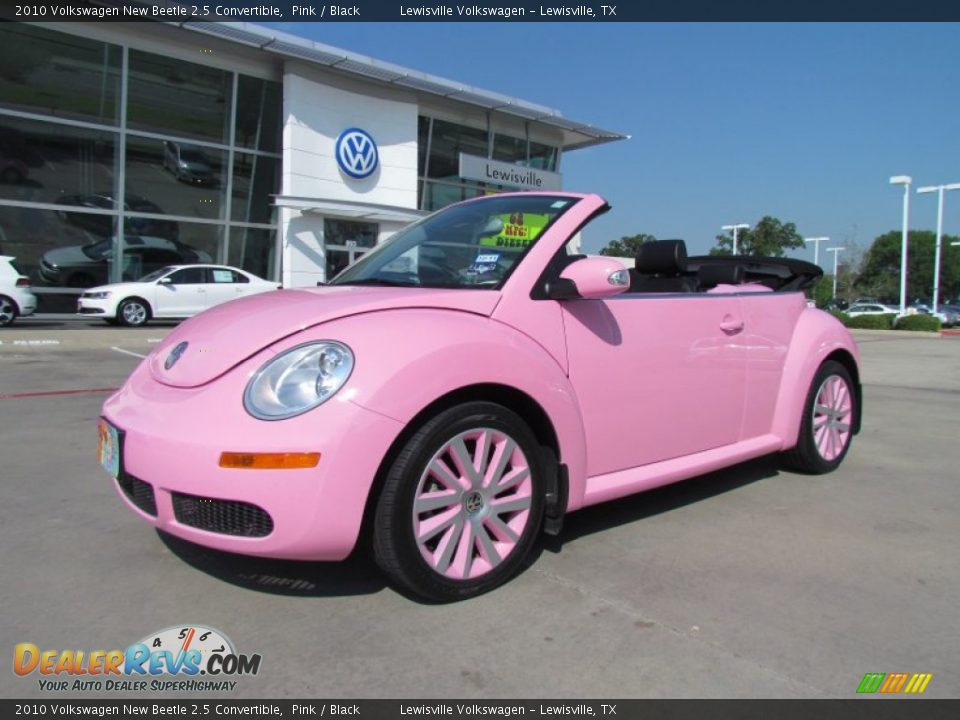 2010 Volkswagen New Beetle 2.5 Convertible Pink / Black Photo #1
