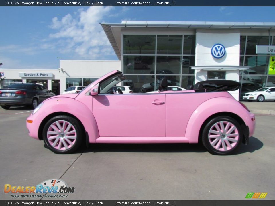 2010 Volkswagen New Beetle 2.5 Convertible Pink / Black Photo #2