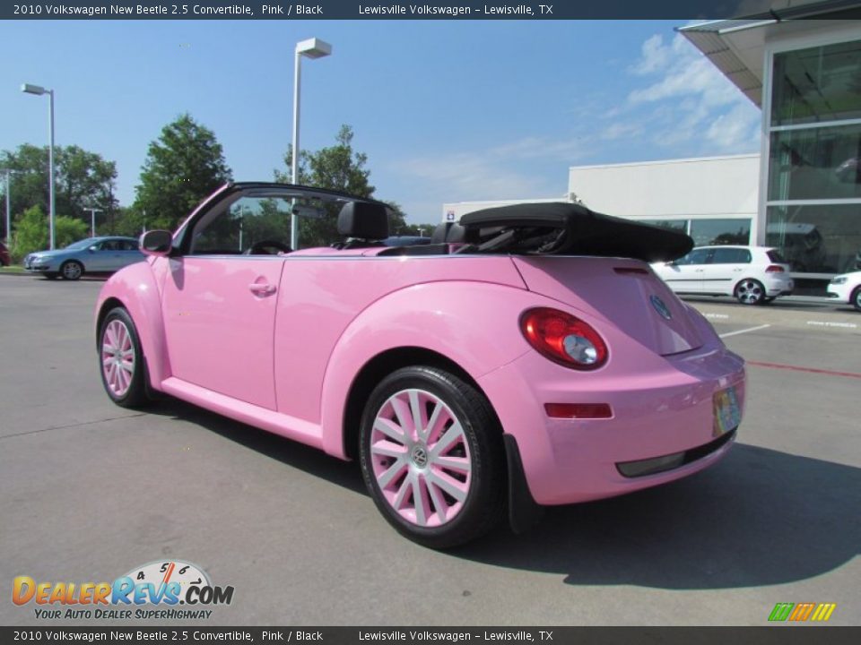 2010 Volkswagen New Beetle 2.5 Convertible Pink / Black Photo #3