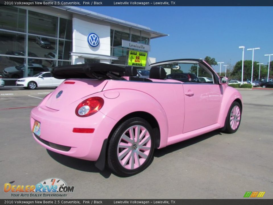 2010 Volkswagen New Beetle 2.5 Convertible Pink / Black Photo #5