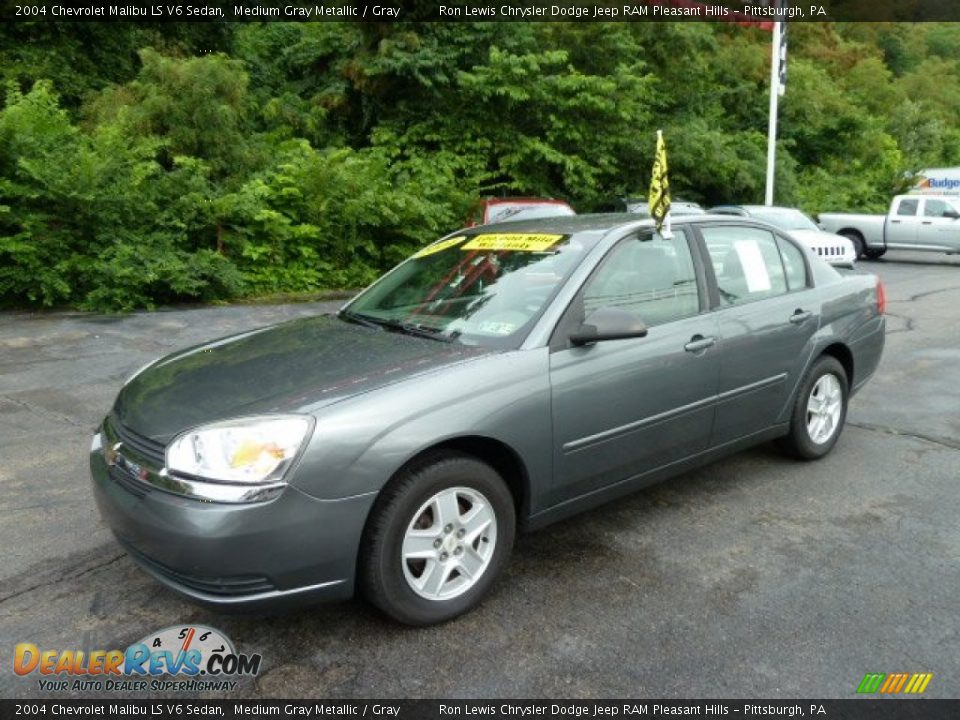 2004 Chevrolet Malibu LS V6 Sedan Medium Gray Metallic / Gray Photo #1